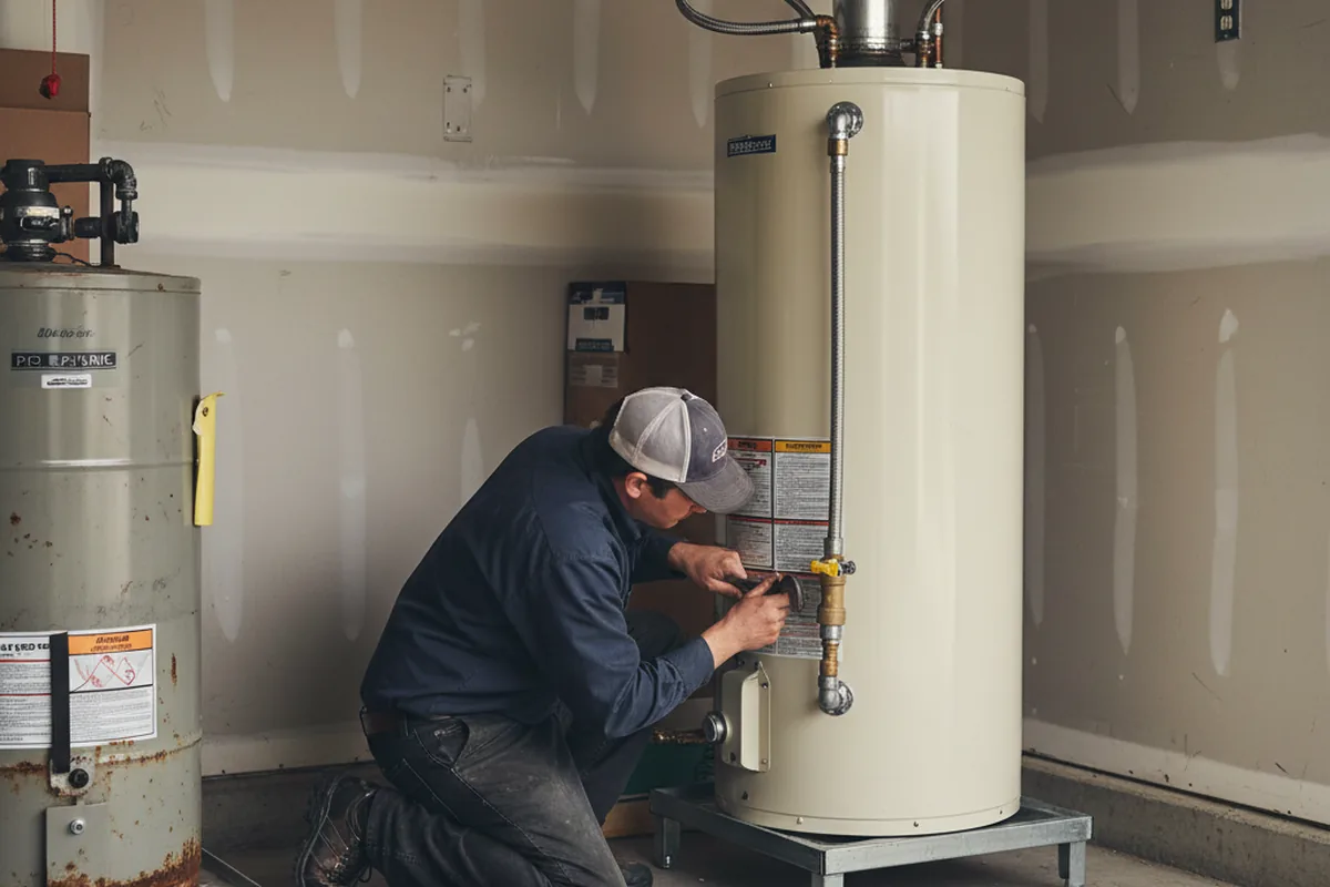 Water heater and shutoff valve replacement in Myrtle